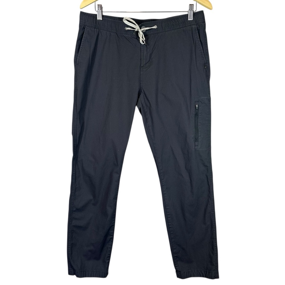 VUORI VW401 Women's Large Grey Ripstop Pull on Elastic Drawstring Waist Pants